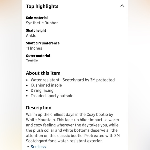 White Mountain Cozy Boots winter ankle booties Gray Like New - Picture 10 of 10